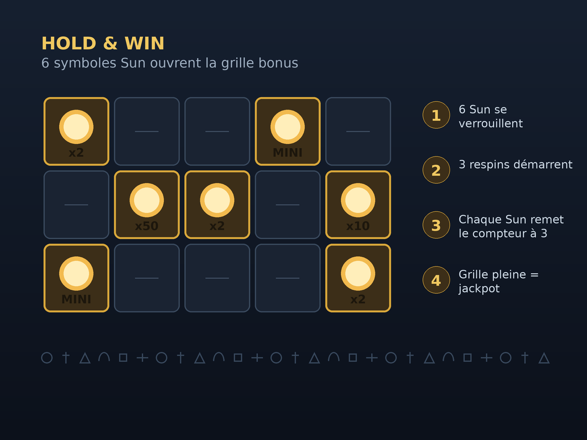 Schéma du déroulement d’un Hold & Win